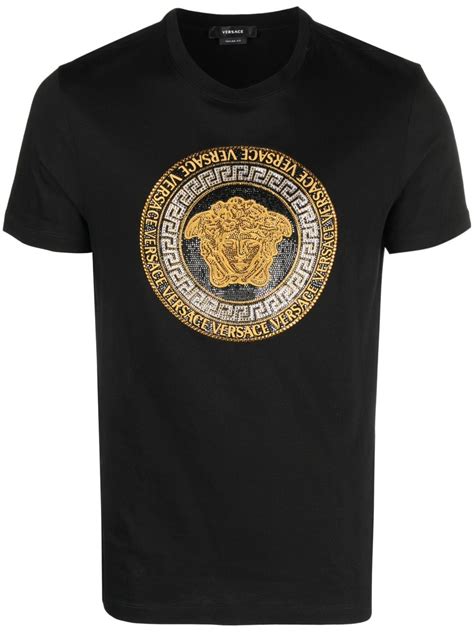 versace medusa shirt men|men's Versace t shirt sale.